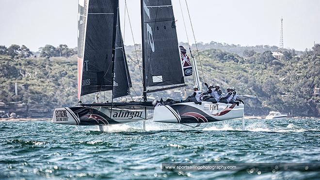 Alinghi training and out on the Harbour yesterday © Beth Morley - Sport Sailing Photography http://www.sportsailingphotography.com